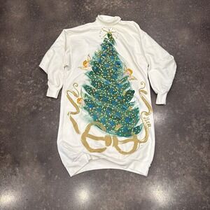 Nelli of London Hand Painted Large Christmas  sweatshirt dress